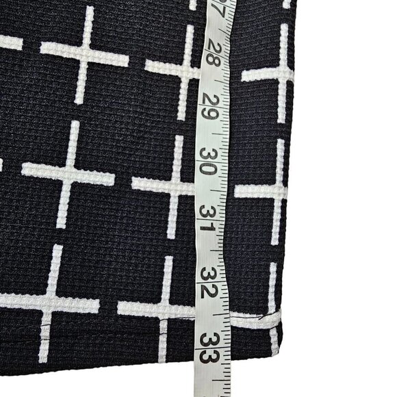 Romeo & Juliet Couture Shift Dress Black White Cross Pattern Women Small NWT - Picture 10 of 11